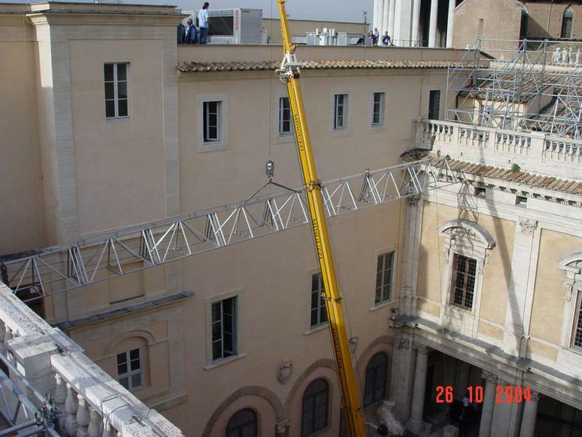 Copertura cortile interno dei Musei Capitolini / work in progress