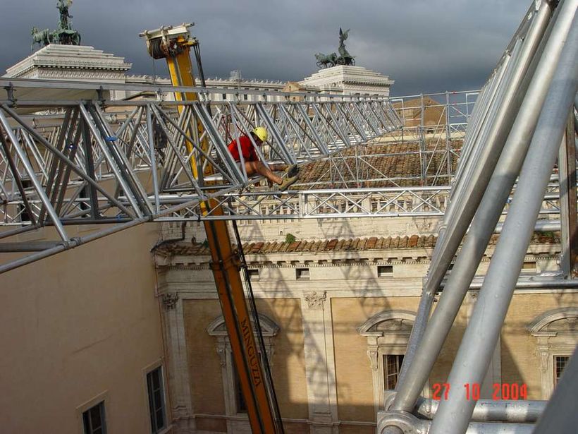 Copertura cortile interno dei Musei Capitolini / work in progress